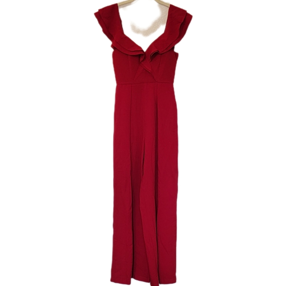 Morning Mist Red Jumpsuit Size 6